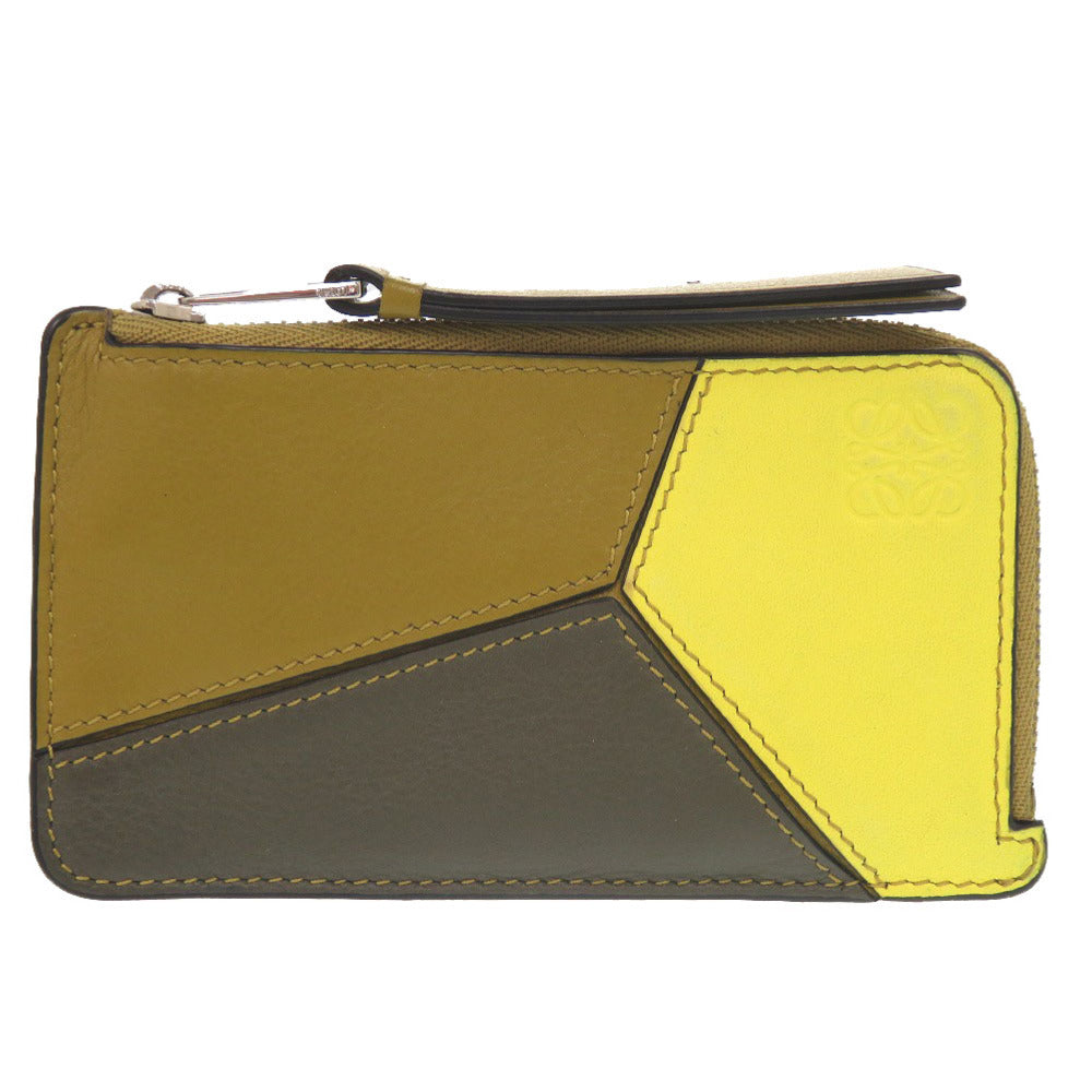 ロエベ パズル コインカードホルダー レザー マルチカラー コインケース カードケース 1031【中古】LOEWE