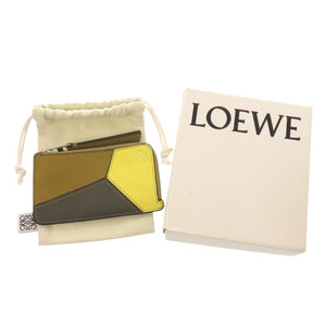 ロエベ パズル コインカードホルダー レザー マルチカラー コインケース カードケース 1031【中古】LOEWE