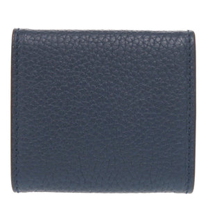 美品 グッチ ロゴ 771160 レザー ブルー コインケース 青 1034【中古】GUCCI