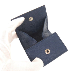 美品 グッチ ロゴ 771160 レザー ブルー コインケース 青 1034【中古】GUCCI