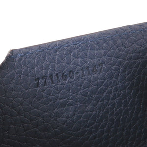 美品 グッチ ロゴ 771160 レザー ブルー コインケース 青 1034【中古】GUCCI