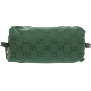 美品 グッチ GG 224090 グリーン ポーチ 緑 1037【中古】GUCCI