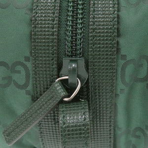 美品 グッチ GG 224090 グリーン ポーチ 緑 1037【中古】GUCCI
