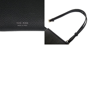 ザ ロウ レザー ブラック ポーチ 黒 1047【中古】THE ROW