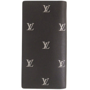 美品 ルイ ヴィトン LV ブラゾン ポルトフォイユ ブラザ NM M83190 IC レザー ブラック 長財布 黒 LV 1049【中古】LOUIS VUITTON メンズ
