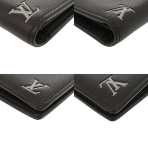 美品 ルイ ヴィトン LV ブラゾン ポルトフォイユ ブラザ NM M83190 IC レザー ブラック 長財布 黒 LV 1049【中古】LOUIS VUITTON メンズ