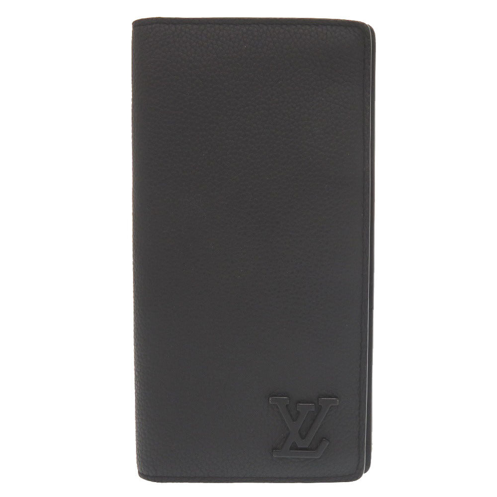 美品 ルイ ヴィトン ポルトフォイユ ブラザ NM LV アエログラム M69980 IC レザー ブラック 長財布 黒 LV 1069【中古】LOUIS VUITTON