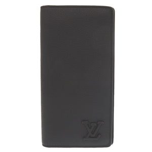 美品 ルイ ヴィトン ポルトフォイユ ブラザ NM LV アエログラム M69980 IC レザー ブラック 長財布 黒 LV 1069【中古】LOUIS VUITTON