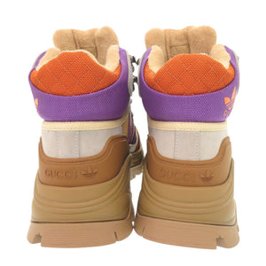未使用 グッチ × アディダス adidas 721394 サイズ37 1/2 キャンバス ラバー マルチカラー トレッキングシューズ ショートブーツ 1072【中古】GUCCI