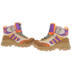 未使用 グッチ × アディダス adidas 721394 サイズ37 1/2 キャンバス ラバー マルチカラー トレッキングシューズ ショートブーツ 1072【中古】GUCCI