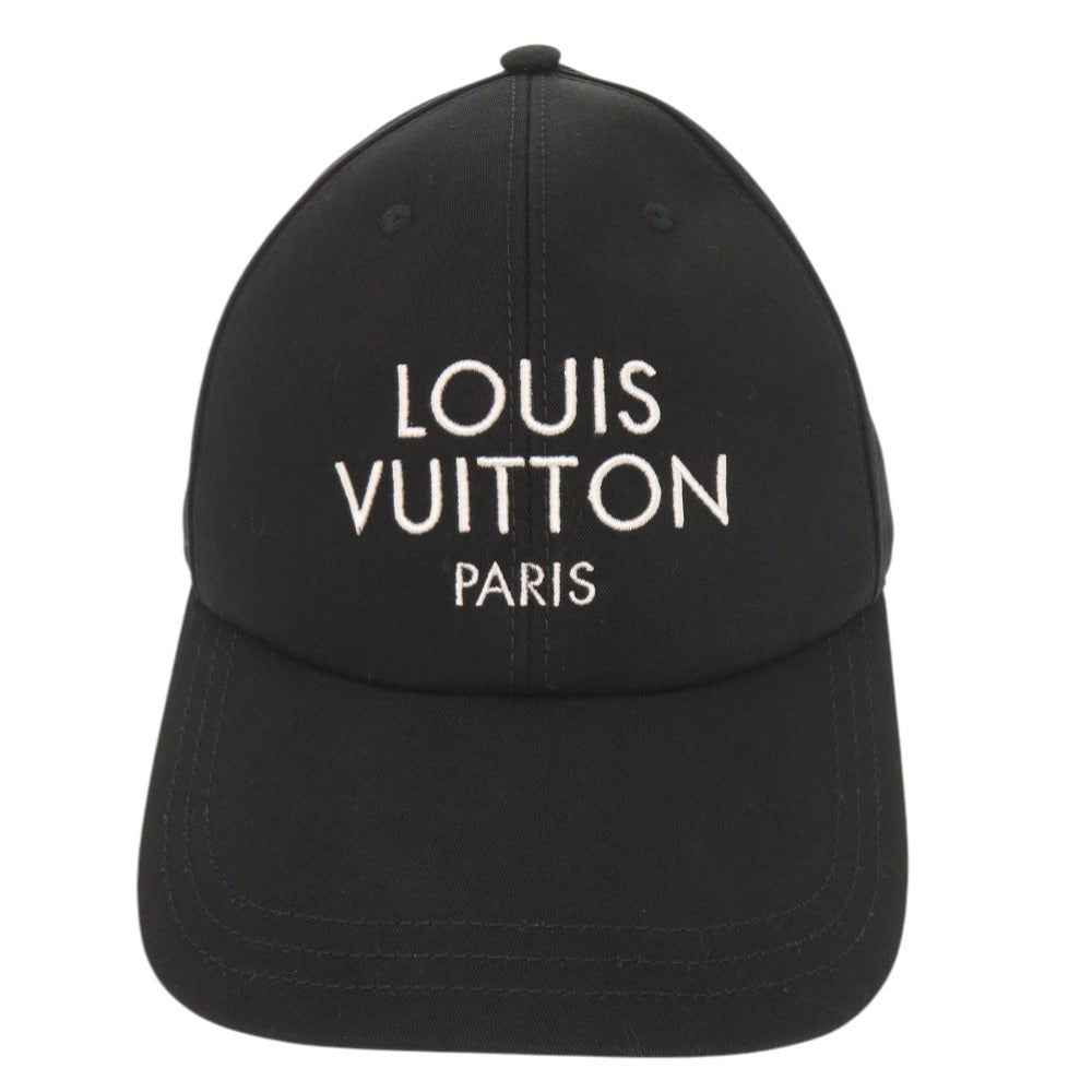 新品同様 ルイ ヴィトン キャップ マイ LV パリ サイズM M7587M コットン ブラック 帽子 キャップ 黒 LV 1091【中古】LOUIS VUITTON