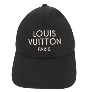 新品同様 ルイ ヴィトン キャップ マイ LV パリ サイズM M7587M コットン ブラック 帽子 キャップ 黒 LV 1091【中古】LOUIS VUITTON