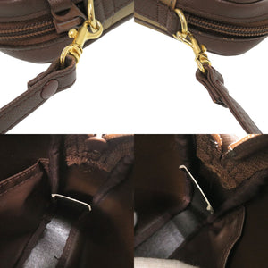 バーバリー チェック ナイロン カーキ ブラウン ショルダーバッグ 1091【中古】BURBERRY