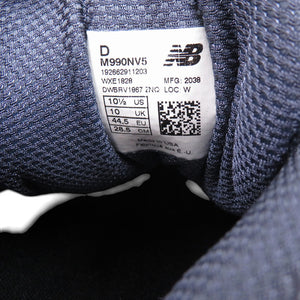 未使用品 ニューバランス 990 v5 M990NV5 スウェード ネイビー 紺 スニーカー メンズ 1097【中古】NEW BALANCE