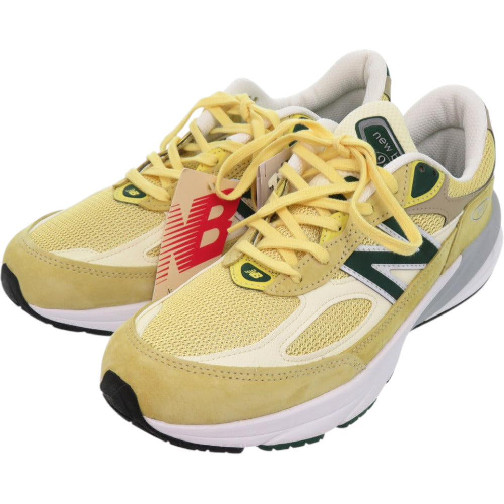 未使用品 ニューバランス U990TE6 スウェード イエロー 黄 スニーカー メンズ 1098【中古】NEW BALANCE