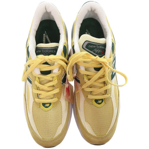 未使用品 ニューバランス U990TE6 スウェード イエロー 黄 スニーカー メンズ 1098【中古】NEW BALANCE