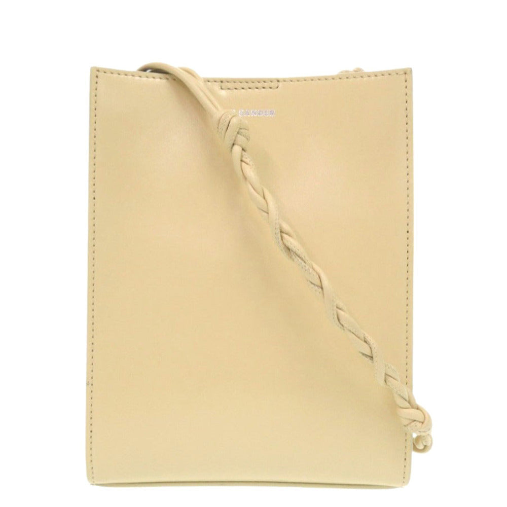 美品 ジルサンダー タングル SM レザー イエロー ショルダーバッグ 1142【中古】JIL SANDER