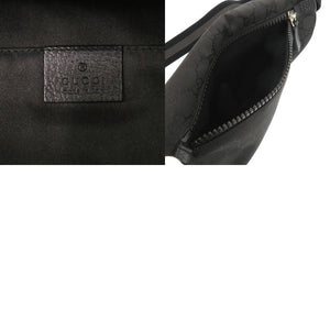 美品 グッチ ボディバッグ 5096643 GGナイロン ブラック ウエストバッグ 黒 1164【中古】GUCCI