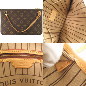 美品 ルイ ヴィトン ネヴァーフルMM ポーチ付 モノグラム M40995 トートバッグ LV 1165【中古】LOUIS VUITTON