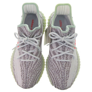 未使用品 アディダス オリジナルス イージーブースト YEEZY BOOST 350 V2 B37571 27cm 合成繊維 ゴム ブルーティント BLUE TINT グレー レッド スニーカー 靴 1172【中古】adidas メンズ