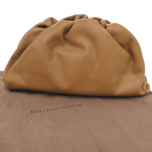 美品 ボッテガヴェネタ ポーチ レザー ブラウン クラッチバッグ 茶 1215【中古】BOTTEGAVENETA