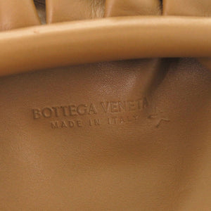 美品 ボッテガヴェネタ ポーチ レザー ブラウン クラッチバッグ 茶 1215【中古】BOTTEGAVENETA