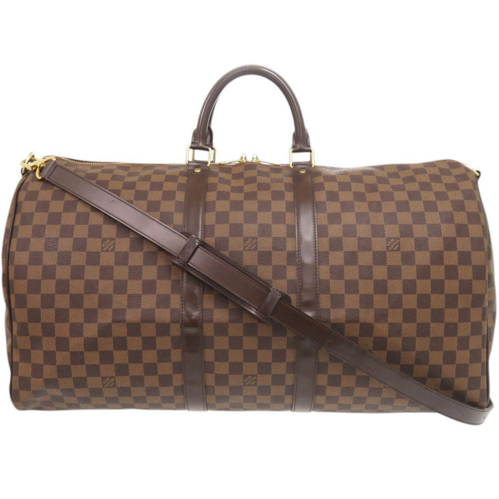 美品 ルイ ヴィトン キーポルバンドリエール55 ダミエ N41414 ボストンバッグ LV 1222【中古】LOUIS VUITTON