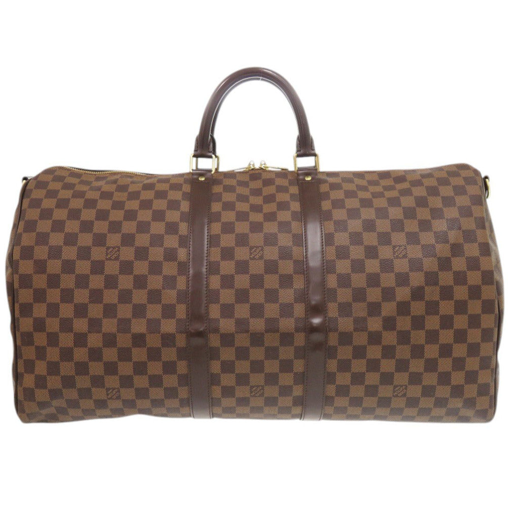 美品 ルイ ヴィトン キーポルバンドリエール55 ダミエ N41414 ボストンバッグ LV 1222【中古】LOUIS VUITTON