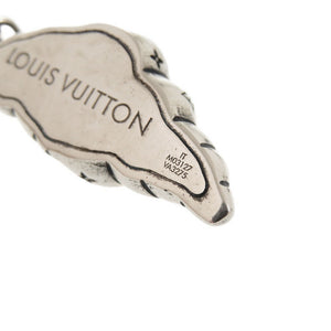 美品 ルイ ヴィトン チャーム LVクロワッサン ミディアム M03127 メタル シルバー ペンダントトップ LV 1225【中古】LOUIS VUITTON