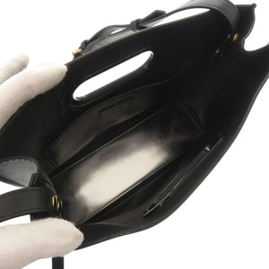 美品 サカイ New Shopper Bag レザー ブラック ショルダーバッグ 黒 1236【中古】Sacai