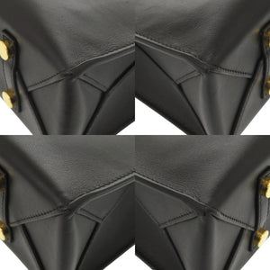 美品 サカイ New Shopper Bag レザー ブラック ショルダーバッグ 黒 1236【中古】Sacai