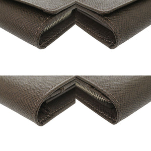 美品 ルイ ヴィトン ポルトモネ セルゲイ タイガ M32568 グリズリ コインケース 財布 茶 LV 1265【中古】LOUIS VUITTON メンズ