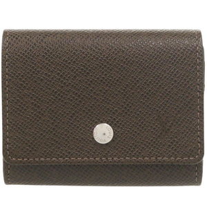 美品 ルイ ヴィトン ポルトモネ セルゲイ タイガ M32568 グリズリ コインケース 財布 茶 LV 1265【中古】LOUIS VUITTON メンズ