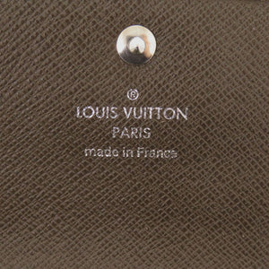 美品 ルイ ヴィトン ポルトモネ セルゲイ タイガ M32568 グリズリ コインケース 財布 茶 LV 1265【中古】LOUIS VUITTON メンズ