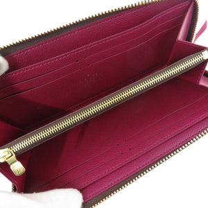 新品同様 ルイ ヴィトン ポルトフォイユ クレマンス モノグラム M60742 フューシャ 長財布 LV 1283【中古】LOUIS VUITTON
