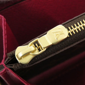 新品同様 ルイ ヴィトン ポルトフォイユ クレマンス モノグラム M60742 フューシャ 長財布 LV 1283【中古】LOUIS VUITTON