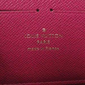 新品同様 ルイ ヴィトン ポルトフォイユ クレマンス モノグラム M60742 フューシャ 長財布 LV 1283【中古】LOUIS VUITTON