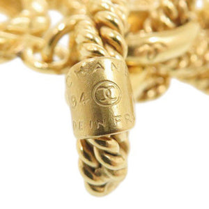 美品 シャネル ココマーク 太陽モチーフ GP ゴールド ブレスレット 1312-21【中古】CHANEL
