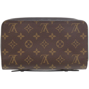 美品 ルイ ヴィトン ジッピーXL モノグラム マカサー M61506 長財布 LV 1318【中古】LOUIS VUITTON メンズ