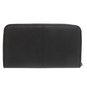 新品同様 ボッテガヴェネタ レザー ブラック 長財布 黒 1320【中古】BOTTEGAVENETA