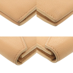 美品 ボッテガヴェネタ レザー ベージュ 長財布 1321【中古】BOTTEGAVENETA
