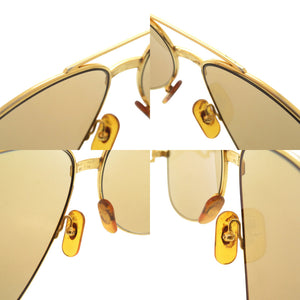 カルティエ ティアドロップ メタル ゴールド ボルドー サングラス 1329【中古】CARTIER