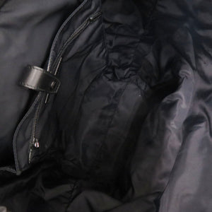 バーバリー ロゴ ブラック リュック デイパック 黒 1353【中古】BURBERRY メンズ