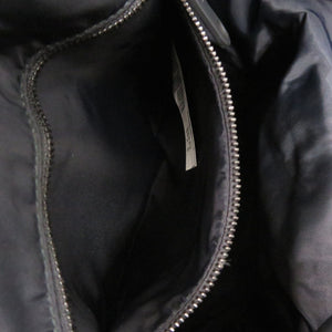 バーバリー ロゴ ブラック リュック デイパック 黒 1353【中古】BURBERRY メンズ