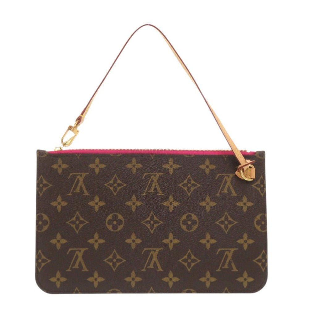 美品 ルイ ヴィトン ネヴァーフルポーチ MM/GM用 モノグラム ピンク LV 1373【中古】LOUIS VUITTON