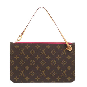 美品 ルイ ヴィトン ネヴァーフルポーチ MM/GM用 モノグラム ピンク LV 1373【中古】LOUIS VUITTON