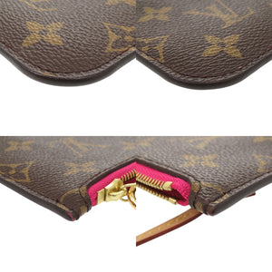 美品 ルイ ヴィトン ネヴァーフルポーチ MM/GM用 モノグラム ピンク LV 1373【中古】LOUIS VUITTON