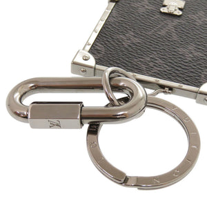 美品 ルイ ヴィトン ポルトクレ ミニトランク モノグラムエクリプス メタル M68284 ブラック キーホルダー LV 1405【中古】LOUIS VUITTON