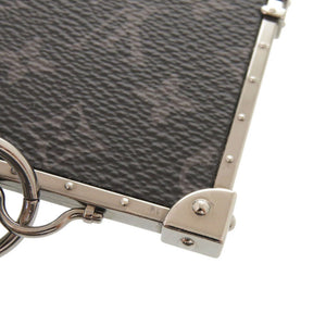 美品 ルイ ヴィトン ポルトクレ ミニトランク モノグラムエクリプス メタル M68284 ブラック キーホルダー LV 1405【中古】LOUIS VUITTON