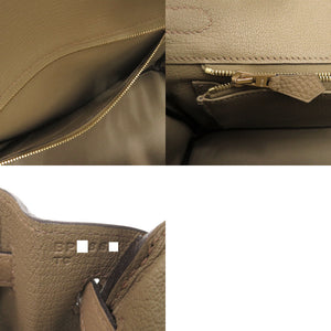 美品 エルメス バーキン25 トゴ ベージュマルファ ゴールド金具 B刻印 ハンドバッグ 1435【中古】HERMES